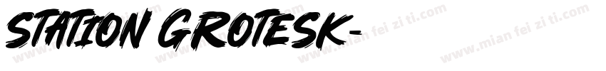 station grotesk字体转换